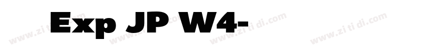夢ノ角ゴ Exp JP W4字体转换